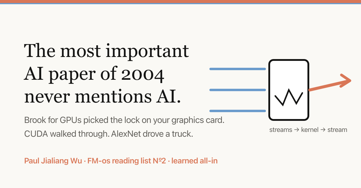 The most important AI paper of 2004 never mentions AI — streams flowing through a kernel